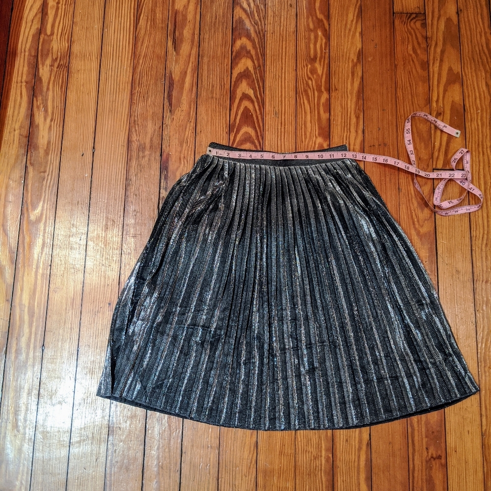 Accordion Pleated Skirt midi party winter new club - Picture 4 of 6